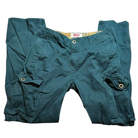 LEVIS BOYS STRAIGHT LEG CARGO COTTON PANTS SIZE 18  29/29 - Picture 1 of 11
